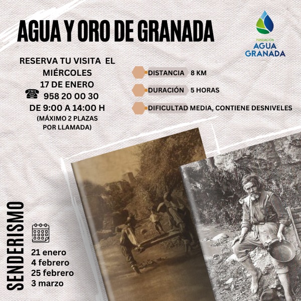 Ruta de senderismo Agua y oro de Granada